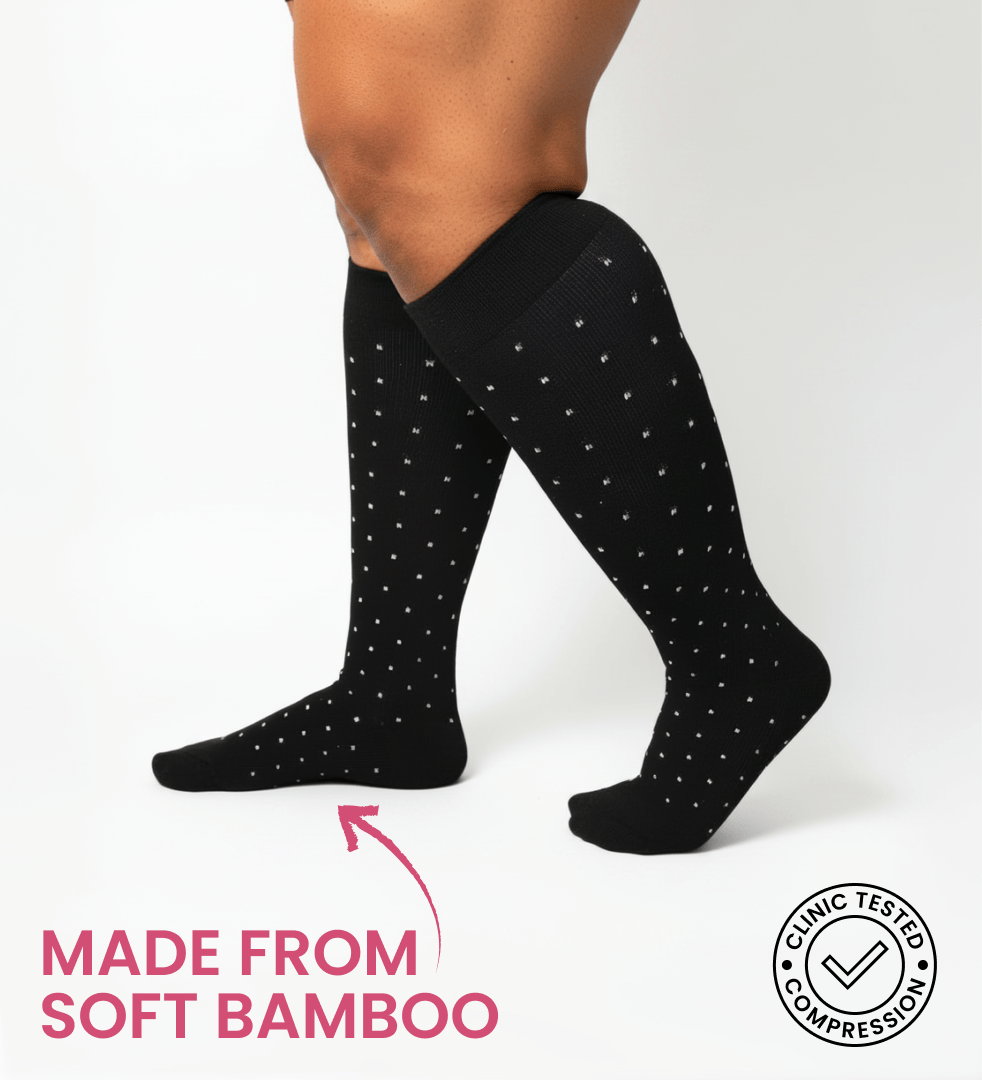 Bamboo Wide Compression Socks