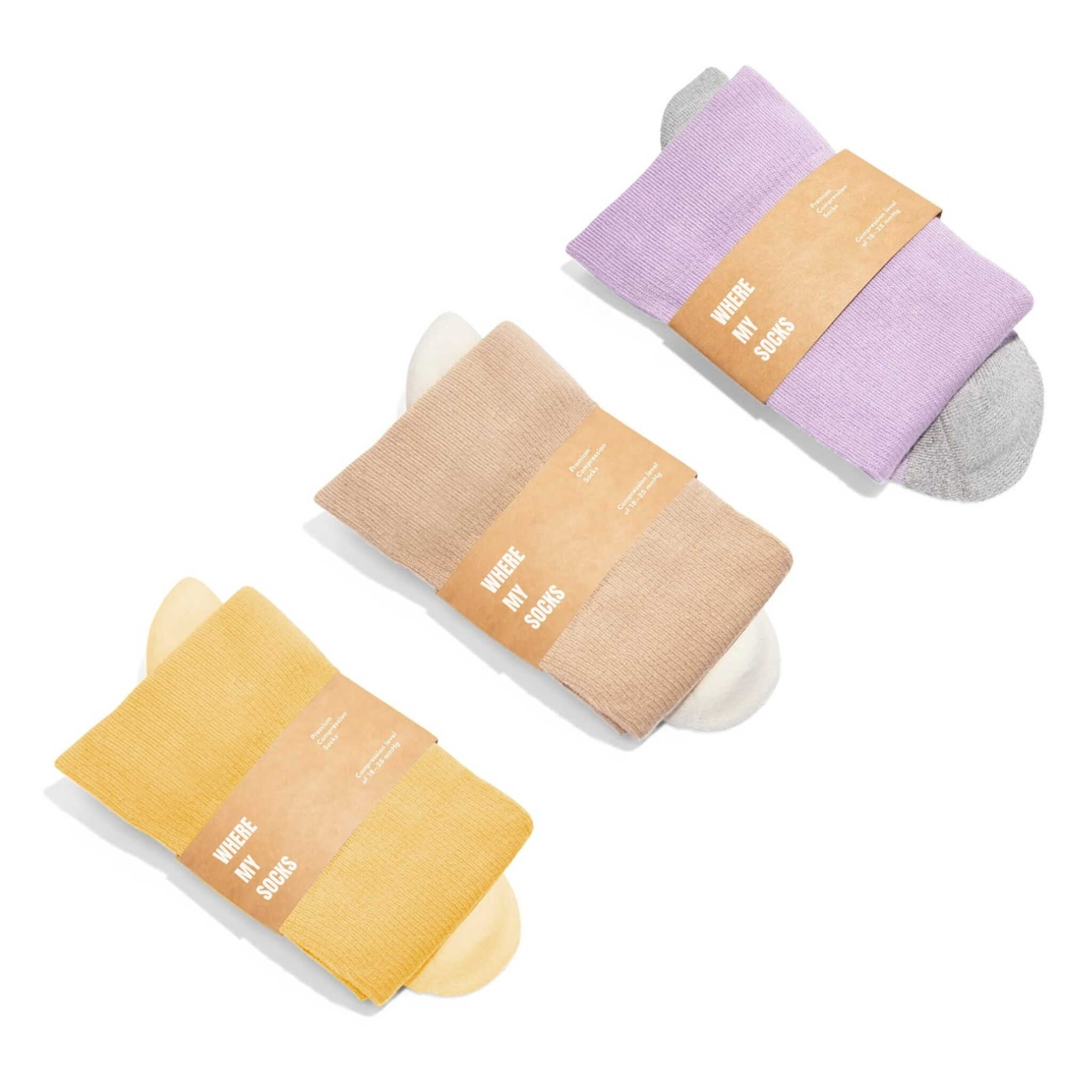 Compression Socks - Pastel 3-Pair Pack
