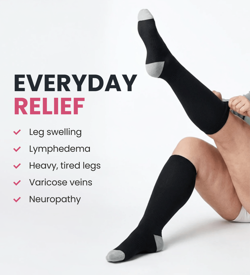 Bamboo Wide Compression Socks