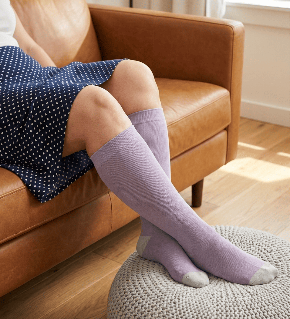 Bamboo Wide Compression Socks