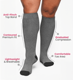 Bamboo Wide Compression Socks