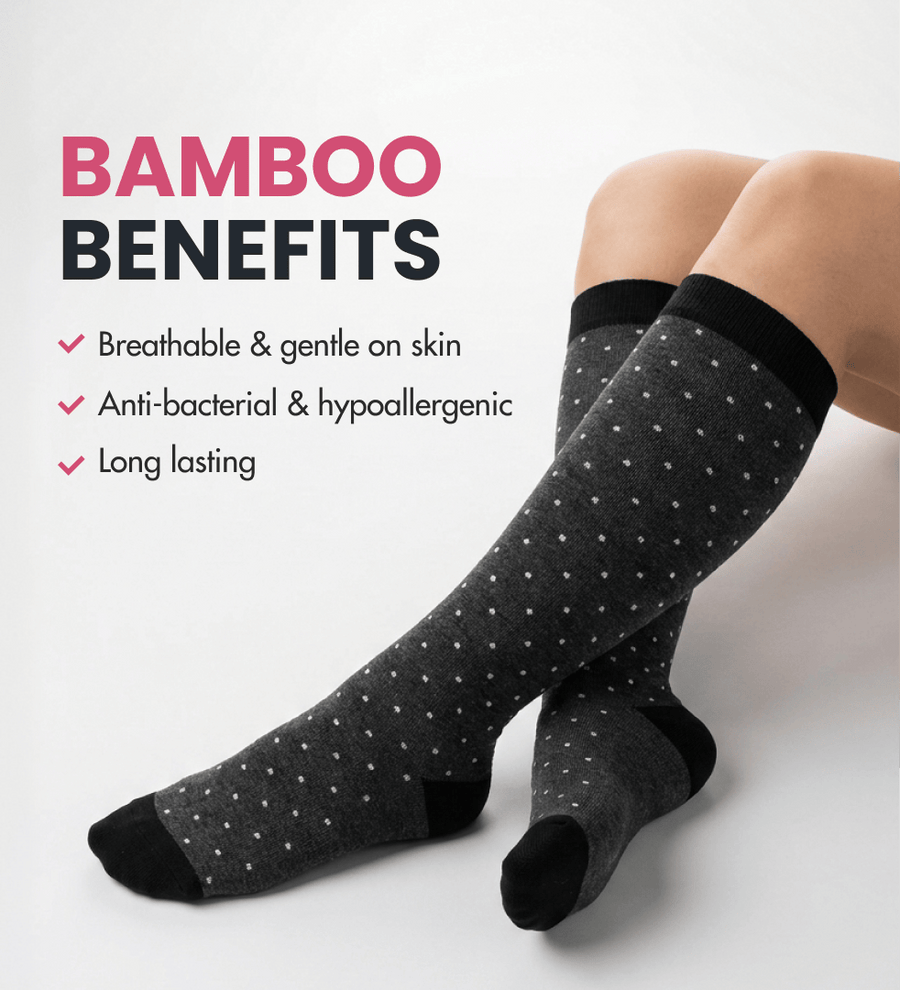 Bamboo Wide Compression Socks